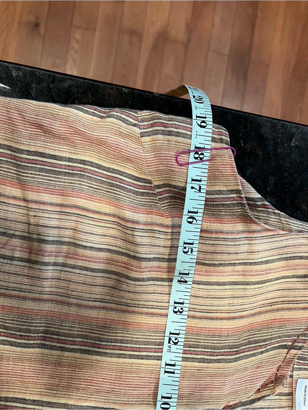 Garnet Hill Sleeveless Striped Linen-Blend dress - Picture 9 of 11